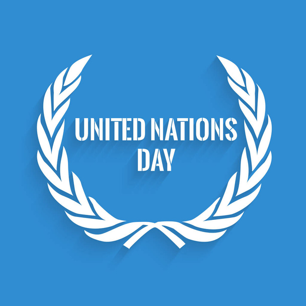 Egyesült Nemzetek nap háttér illusztrációja - Vektor, kép