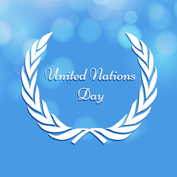 ілюстрація фон день організації Об'єднаних Націй - Вектор, зображення