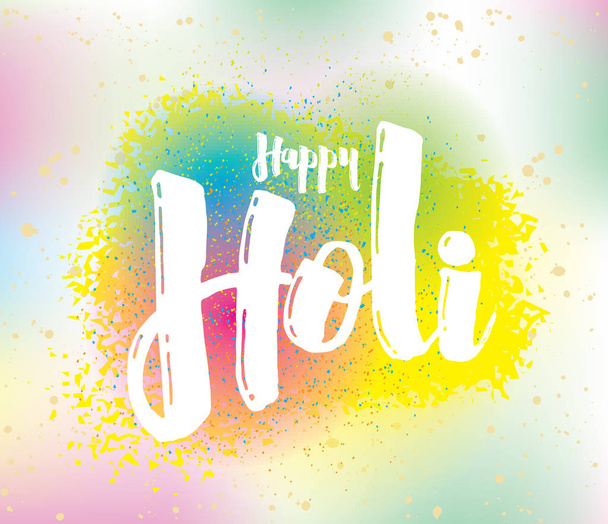 Happy Holi, Indian festival of colors - Vetor, Imagem