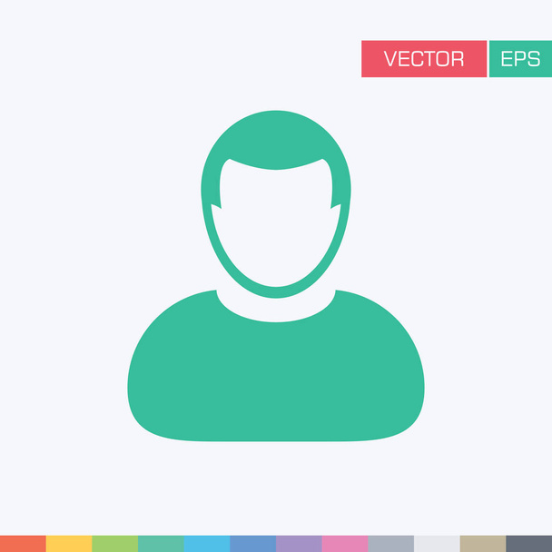 Ikonę użytkownika - osoba profil ilustracja wektorowa Avatar - Wektor, obraz