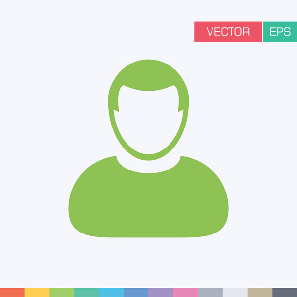 Käyttäjän kuvake - Henkilön profiili Avatar Vector kuvitus
 - Vektori, kuva