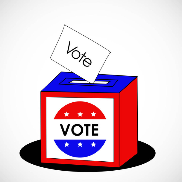 illustration of election day background - Vector, Image