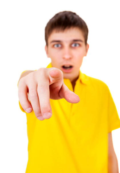 Young Man pointing - Foto, afbeelding