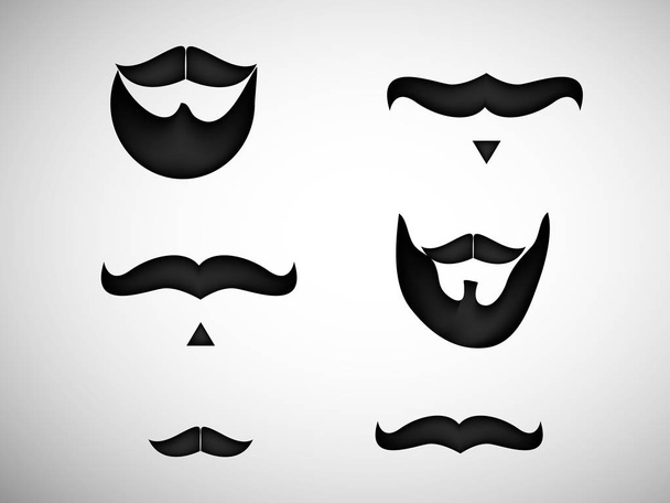illustration of Movember background - Vector, Image