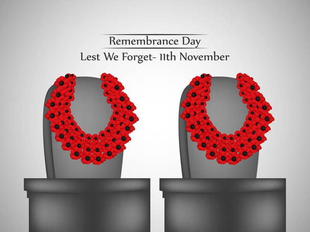 illustration of Remembrance Day background - Vector, Image