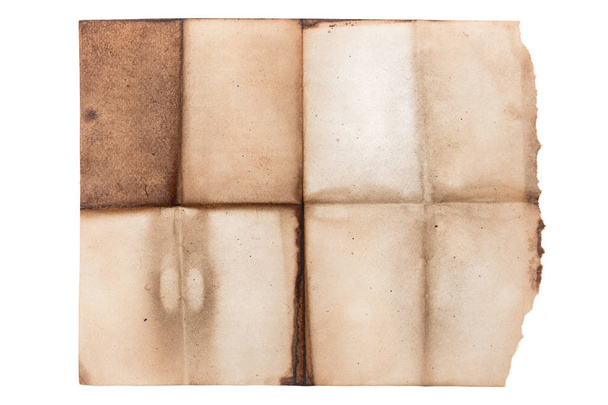 eski katlanmış yırtık kağıt doku - Fotoğraf, Görsel