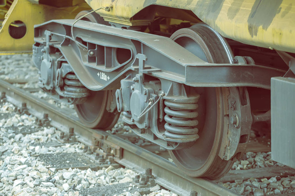 Wheels of a railway wagon 4 - Photo, Image