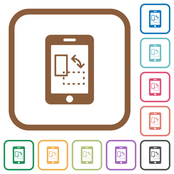 Girosensore mobile icone semplici
 - Vettoriali, immagini