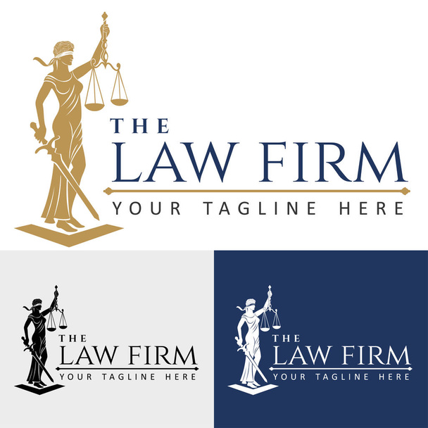 Logo hukuk firması adalet - Vektör, Görsel