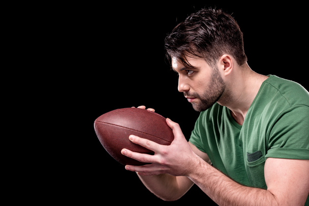man with rugby ball - Photo, image