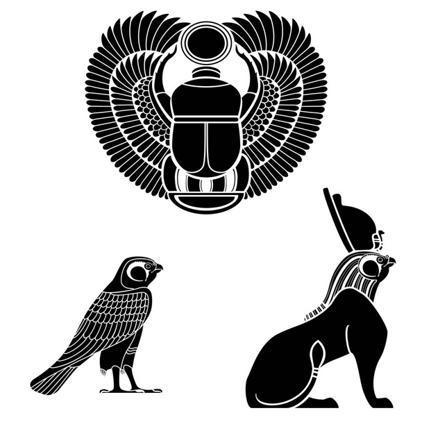 エジプトの古代のシンボル - ベクター画像