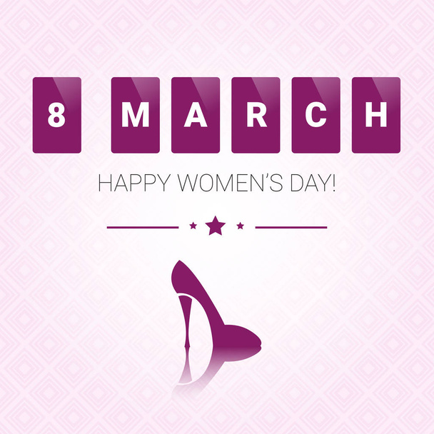8 березня Міжнародний жіночий день вітальна листівка
 - Вектор, зображення