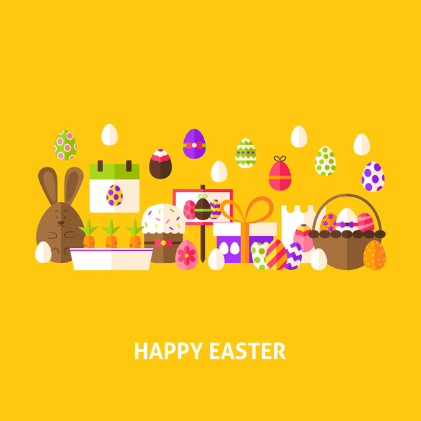 Boldog Húsvéti üdvözlőlapot! - Vektor, kép