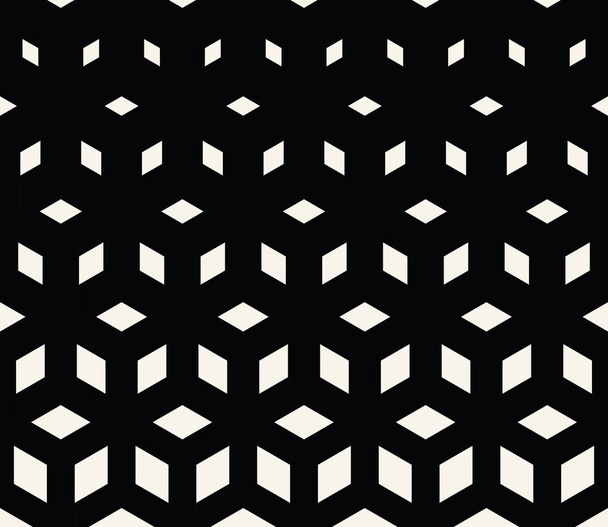 Abstrakti pyhä geometria musta ja valkoinen ruudukko halftone kuutiot kuvio
 - Vektori, kuva