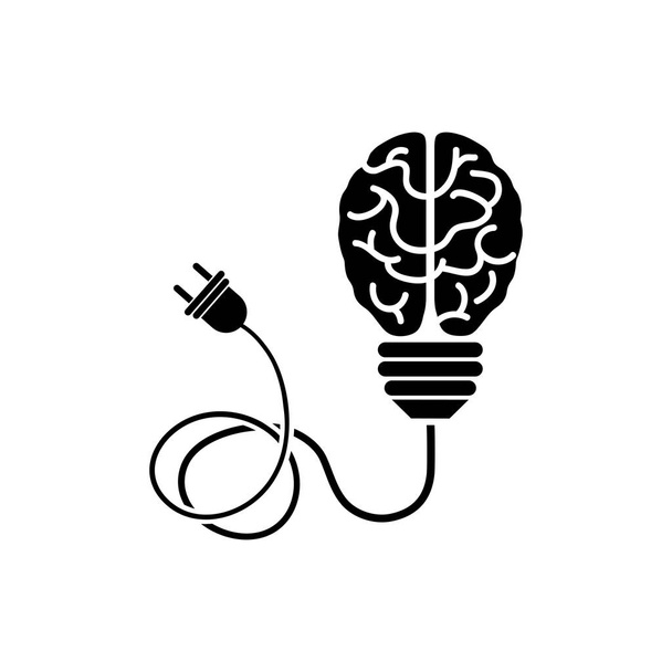 Лампочка ідея і людський мозок
 - Вектор, зображення