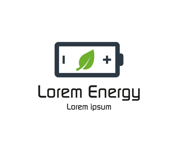 Экологически чистые батареи логотип
 - Вектор,изображение