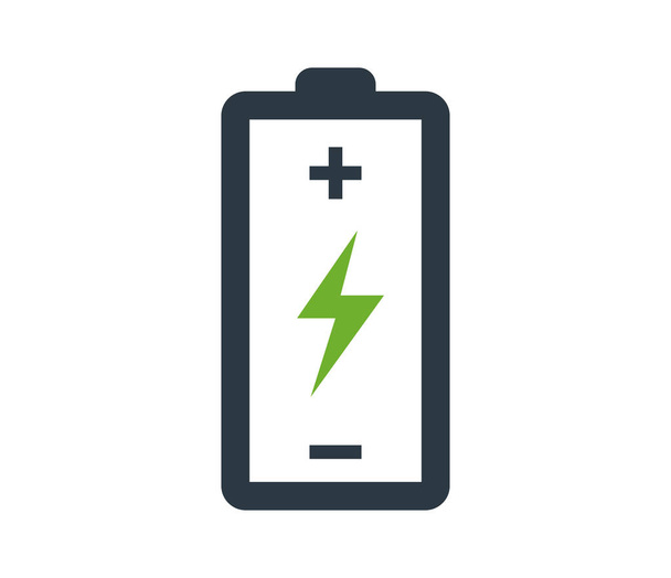 Batterie mit Blitz-Icon-Design - Vektor, Bild