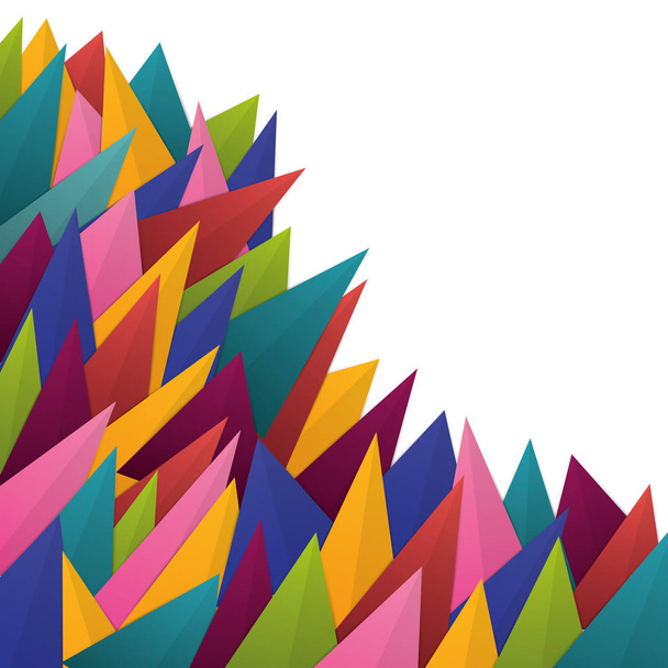colorful triangles background - Vector, Imagen