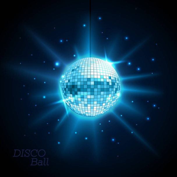 Disco ball. Disco background - Vektör, Görsel