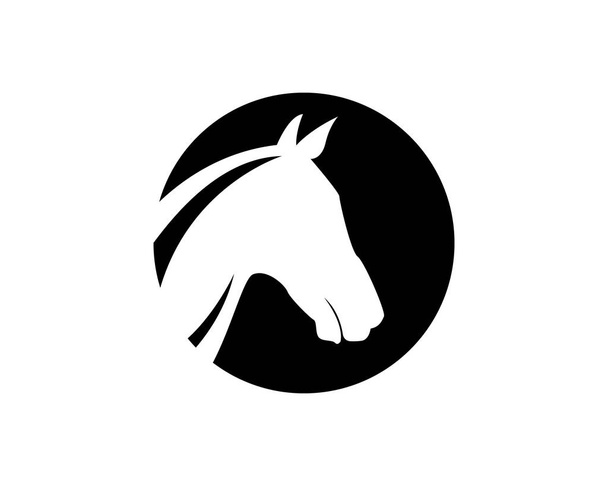 Horse logo vector and template icons - Вектор,изображение