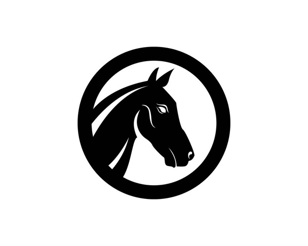 Horse logo vector and template icons - Vector, Image