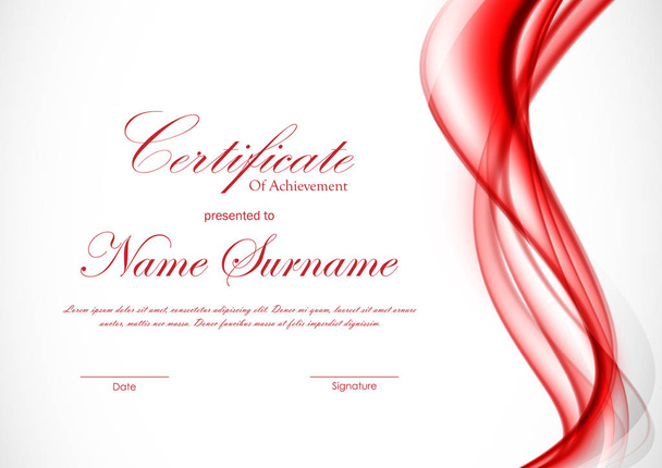 Сертифікат шаблону досягнень
 - Вектор, зображення