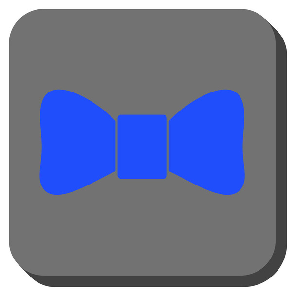 Bow Tie Rounded Square Button - Vector, imagen