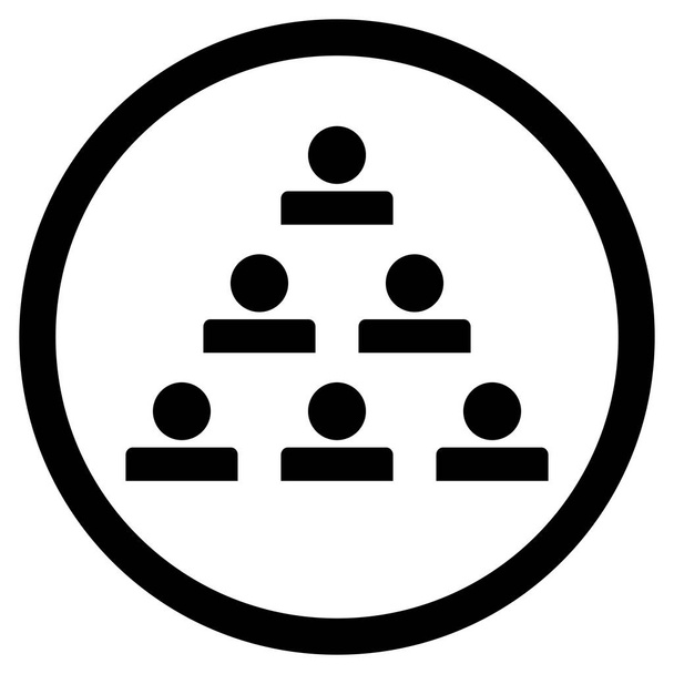 Zwarte pictogram mensen - Vector, afbeelding