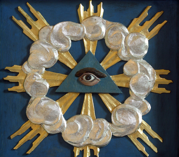 Христианский религиозный символ - всевидящий глаз
 - Фото, изображение