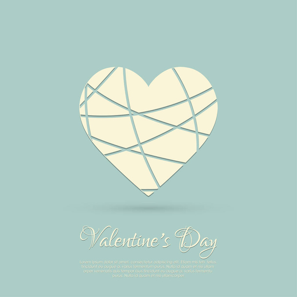 Feliz tarjeta de San Valentín - Vector, imagen