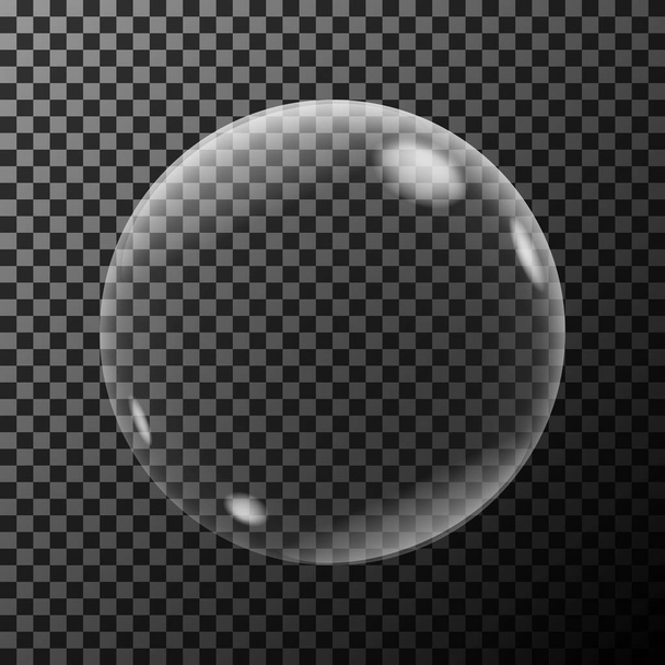 Vector transparent soap bubble - Vector, Image