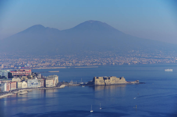 Vista do Golfo de Nápoles, Itália
 - Foto, Imagem