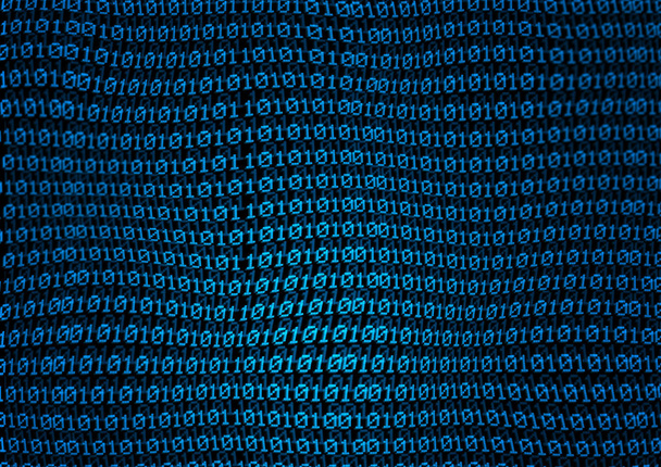 Einsen und Nullen - digitaler Binärcode-Hintergrund - Foto, Bild