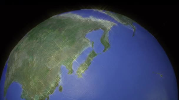 Középre igazított varrat nélküli hurok tetején fény halvány globe (arany változat) - Felvétel, videó