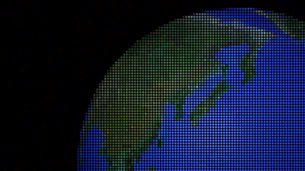 Off center saumaton silmukka päälle LED-valo tyyli maapallo
 - Materiaali, video