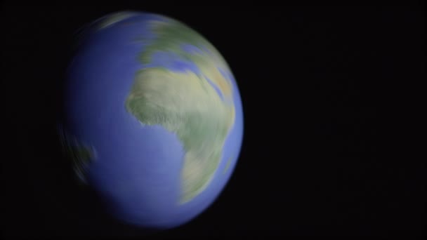 Off center seamless loop of swirl blur globe - Footage, Video