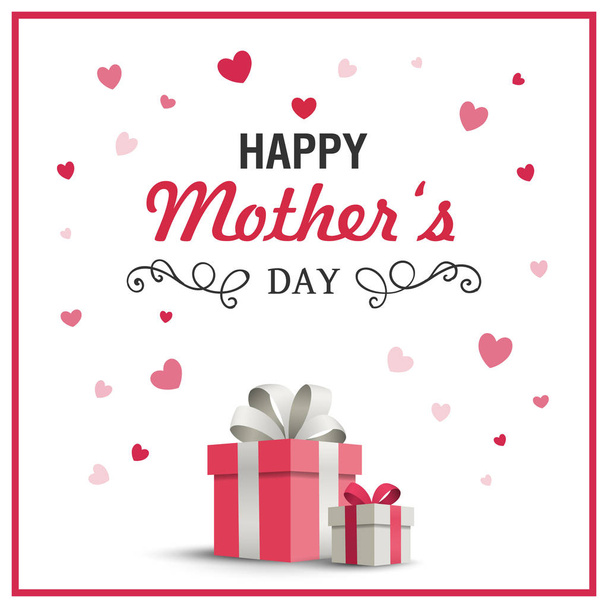 Vektor Boldog anyák napja, üdvözlő kártyák tervezése - Vektor, kép