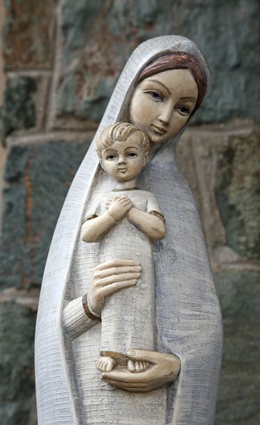 Kutsal bakire Meryem ile bebek İsa - Fotoğraf, Görsel