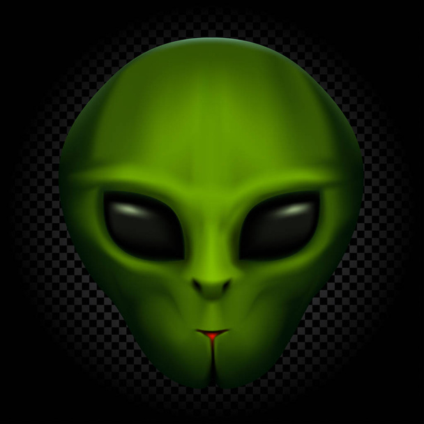 alien in transparent dark - Vektor, Bild