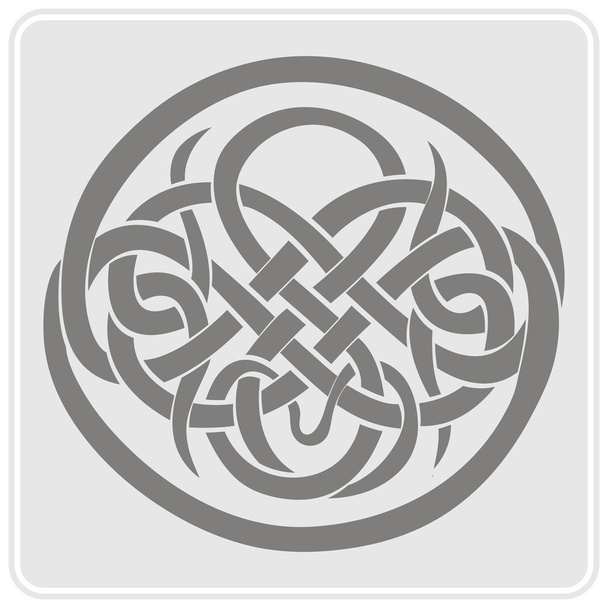 icône monochrome avec art celtique et ornements ethniques
   - Vecteur, image