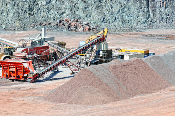 Nézd be egy kőfejtő bánya porfír rock - Fotó, kép