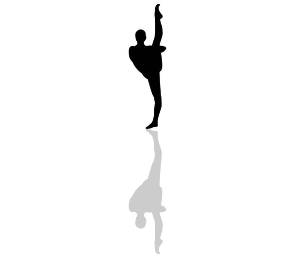 Балерина значок проілюстровано на білому фоні - Вектор, зображення
