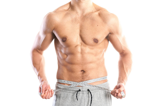 Ajuste, cuerpo masculino muscular
 - Foto, imagen