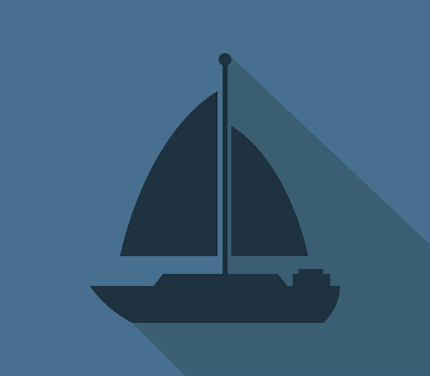 icona a vela illustrata su sfondo bianco
 - Vettoriali, immagini