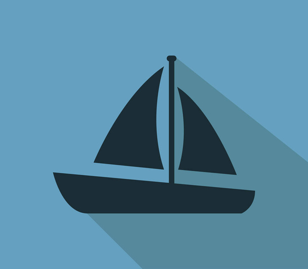 icona a vela illustrata su sfondo bianco
 - Vettoriali, immagini