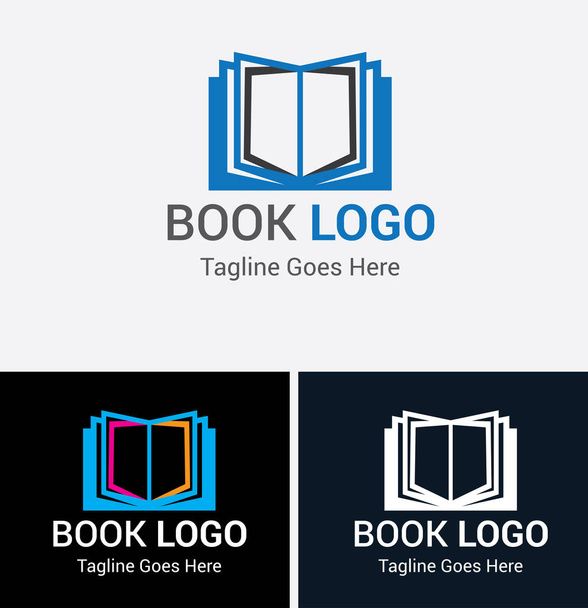 Kitap Logo Tasarım seti  - Vektör, Görsel