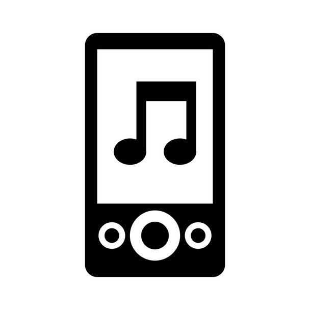 MP3 müzik çalar simgesini - Vektör, Görsel