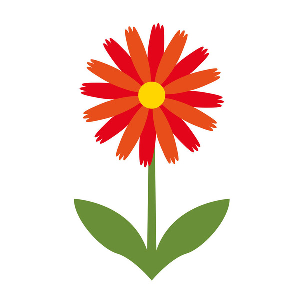 cute flower nature icon - Vector, Image