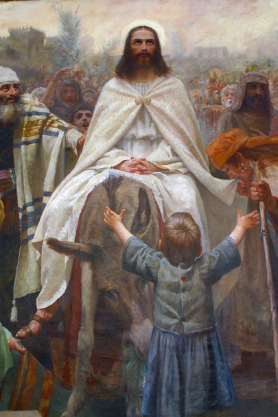 Jezus triomfantelijke intocht in Jeruzalem - Foto, afbeelding