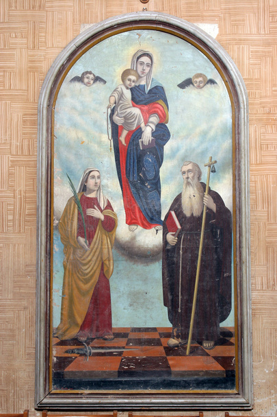 Virgin Mary, Saint Fosca and Saint Anthony the Great - Photo, Image